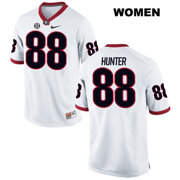 Georgia Bulldogs Women's Jaden Hunter #88 NCAA Authentic White Nike Stitched College Football Jersey UUI3756AF